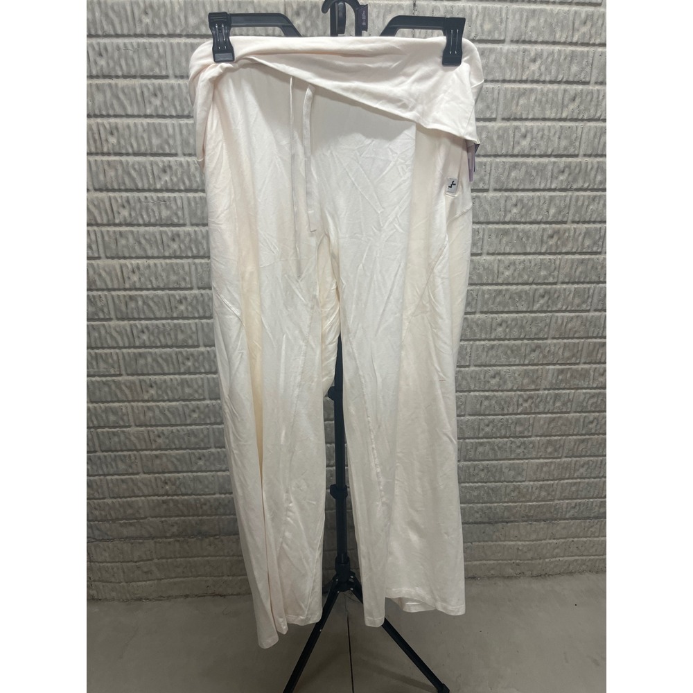 JoyLab Cream Mid-Rise Wide-Leg Pants Extra-Long Length XXL NWT Athleisure
